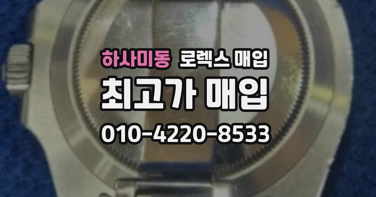하사미동 로렉스 매입