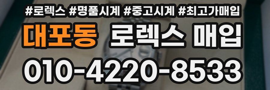 대포동 로렉스 매입