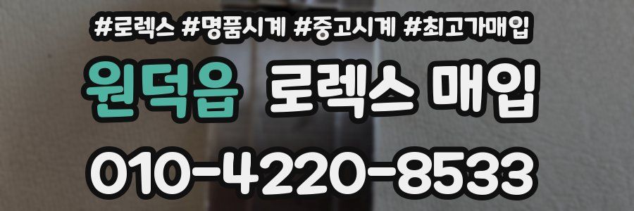 원덕읍 로렉스 매입