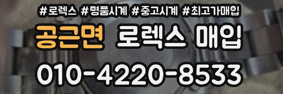 공근면 로렉스 매입