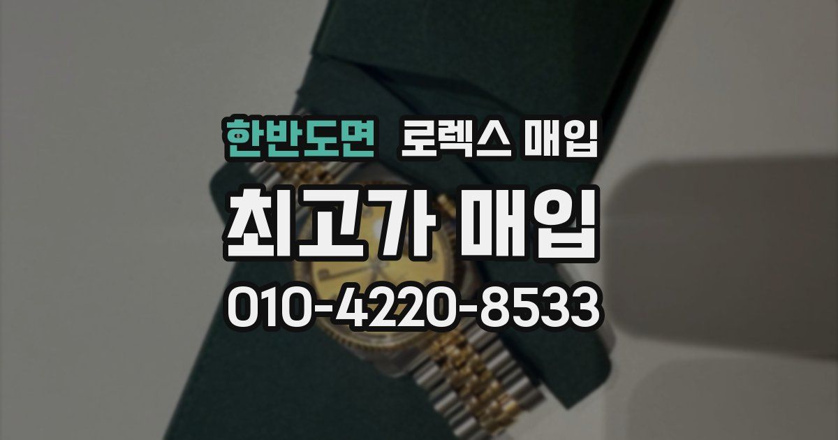 한반도면 로렉스 매입