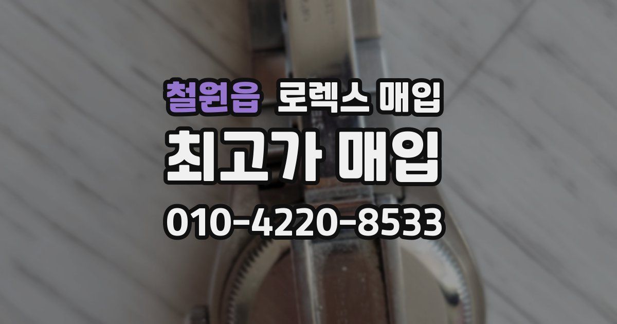 철원읍 로렉스 매입