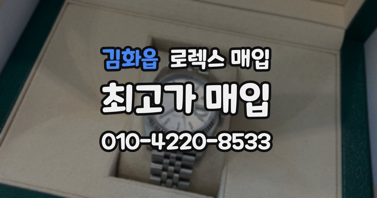 김화읍 로렉스 매입