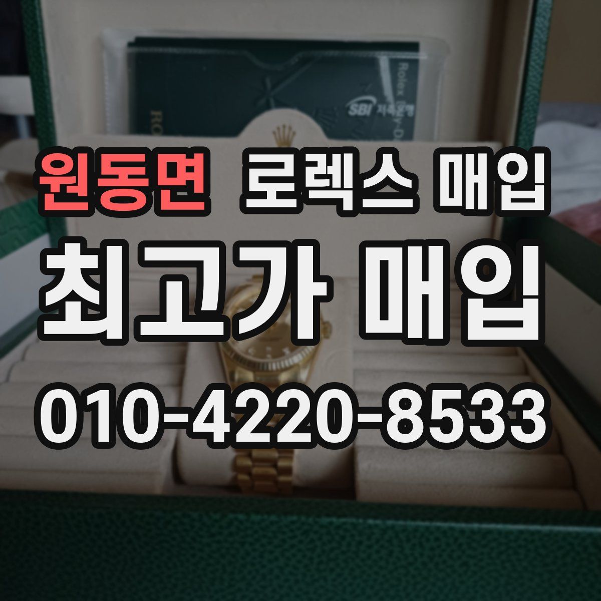 원동면 로렉스 매입