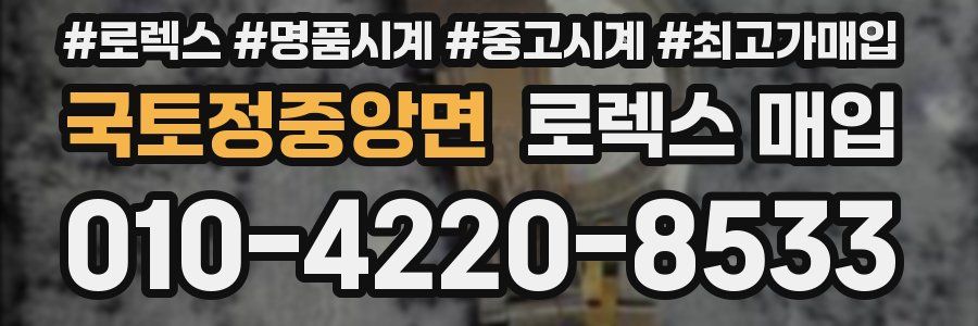 국토정중앙면 로렉스 매입