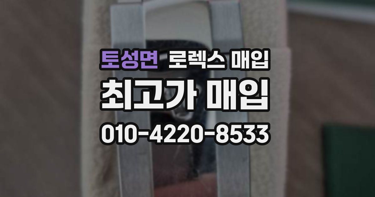 토성면 로렉스 매입