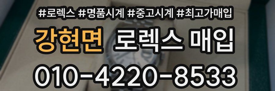 강현면 로렉스 매입