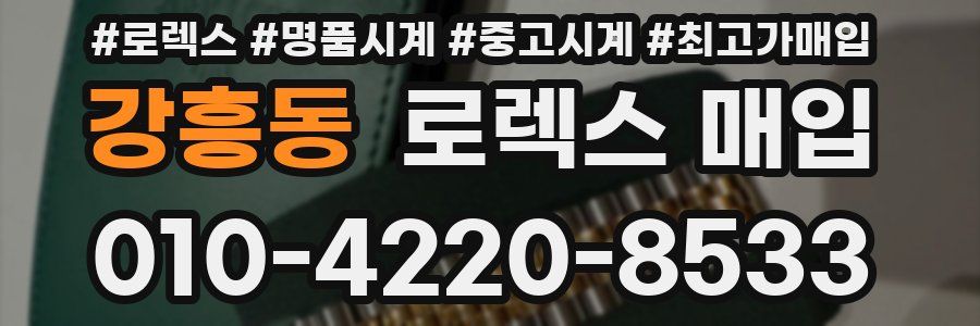 강흥동 로렉스 매입