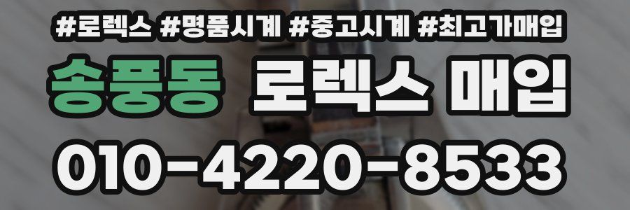 송풍동 로렉스 매입