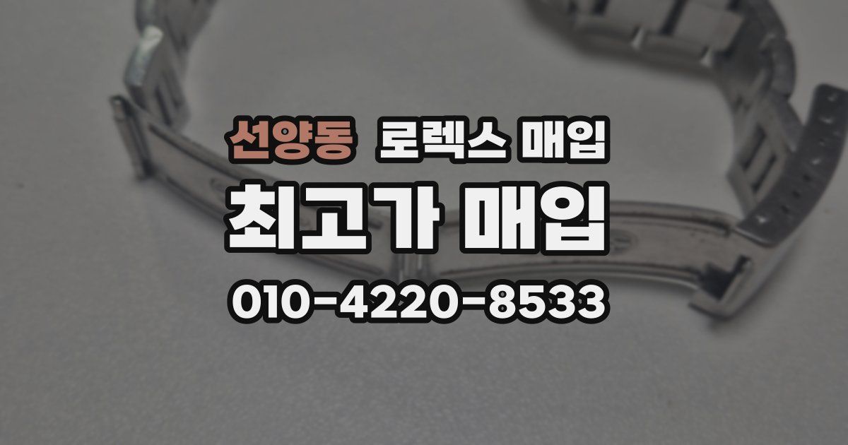 선양동 로렉스 매입