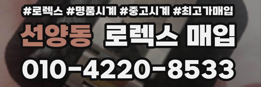 선양동 로렉스 매입