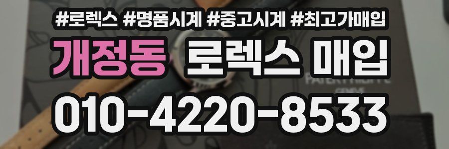 개정동 로렉스 매입