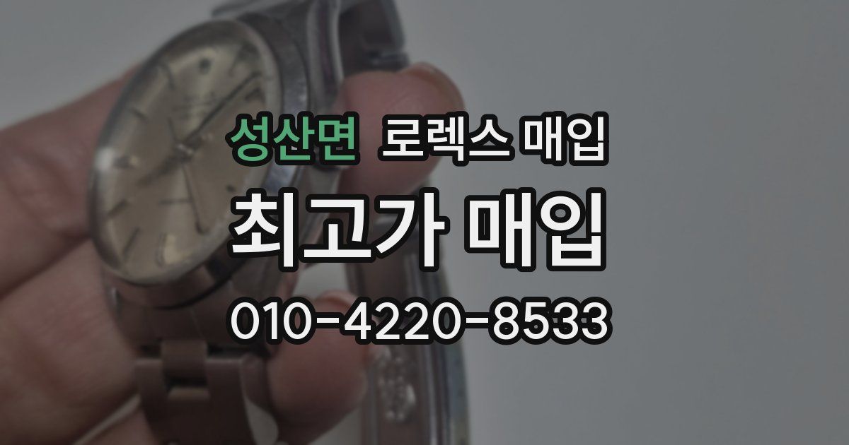 성산면 로렉스 매입