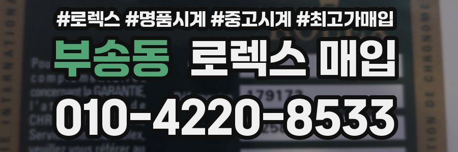 부송동 로렉스 매입