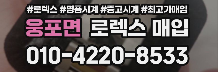 웅포면 로렉스 매입