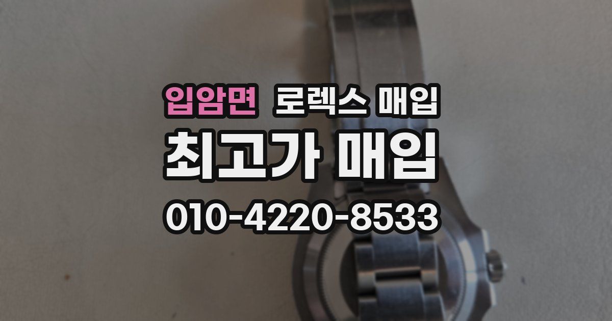 입암면 로렉스 매입