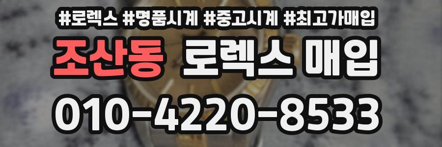 조산동 로렉스 매입