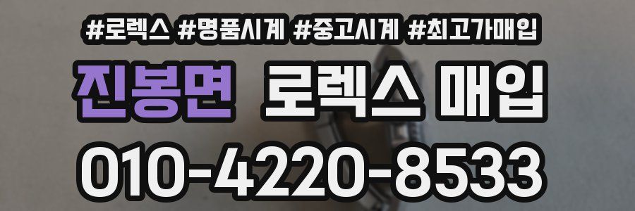 진봉면 로렉스 매입