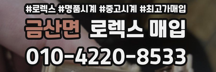 금산면 로렉스 매입