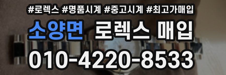 소양면 로렉스 매입