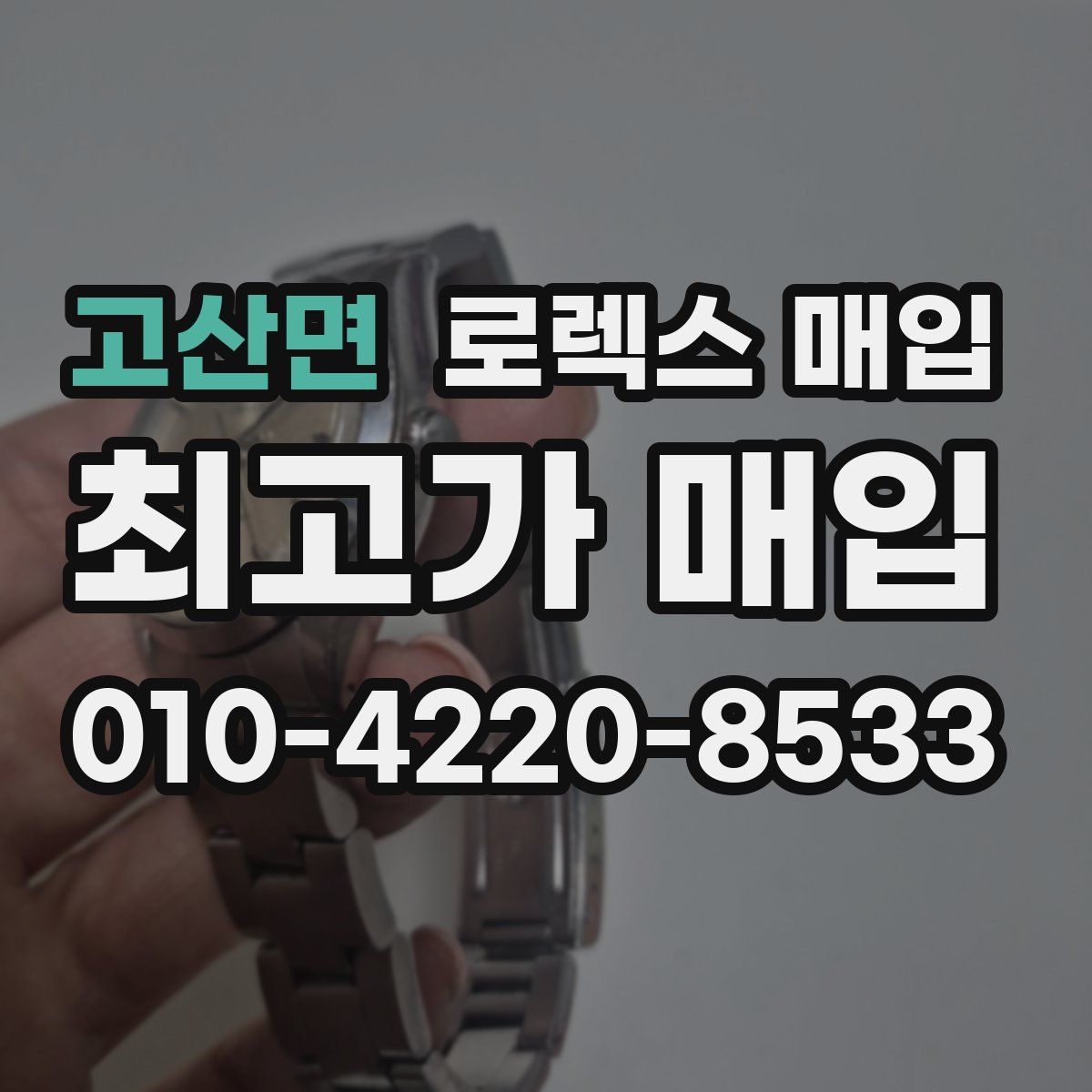 고산면 로렉스 매입