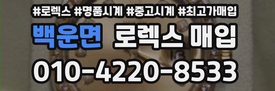 백운면 로렉스 매입