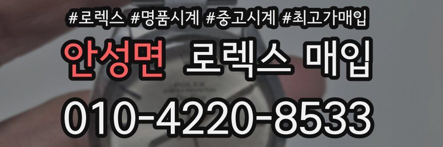 안성면 로렉스 매입