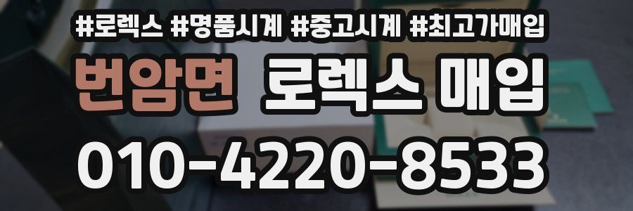 번암면 로렉스 매입