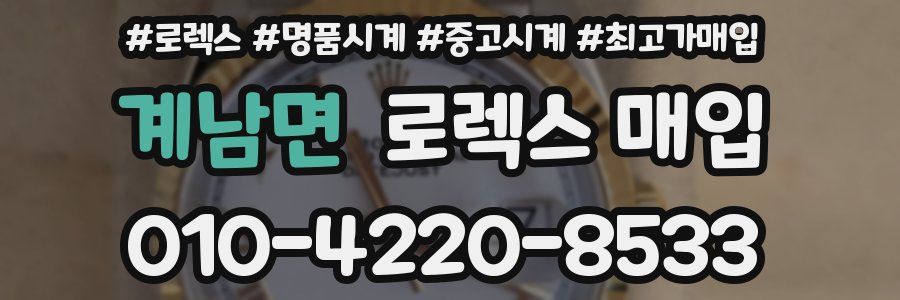 계남면 로렉스 매입