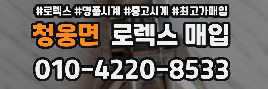 청웅면 로렉스 매입