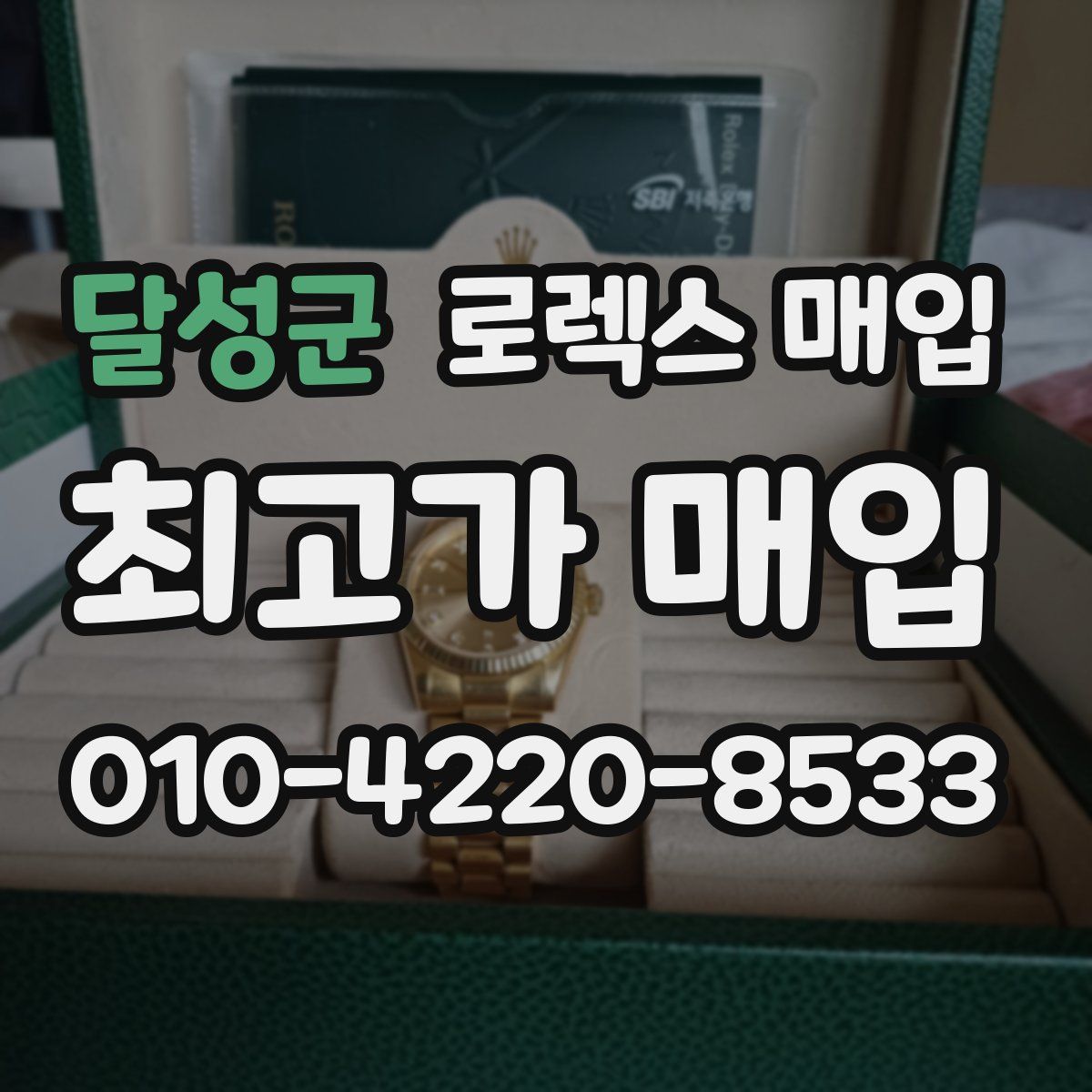 달성군 로렉스 매입