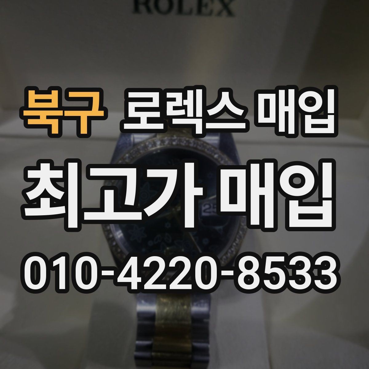 북구 로렉스 매입 화이트골드와 옐로골드 차이