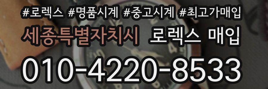 세종특별자치시 로렉스 매입