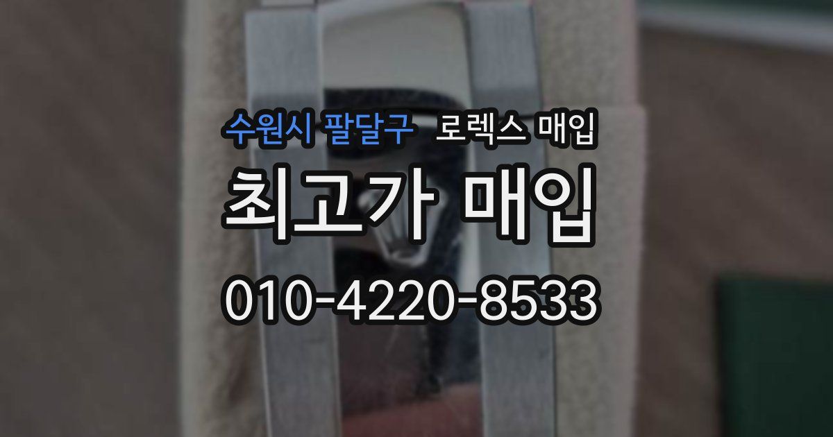 수원시 팔달구 로렉스 매입