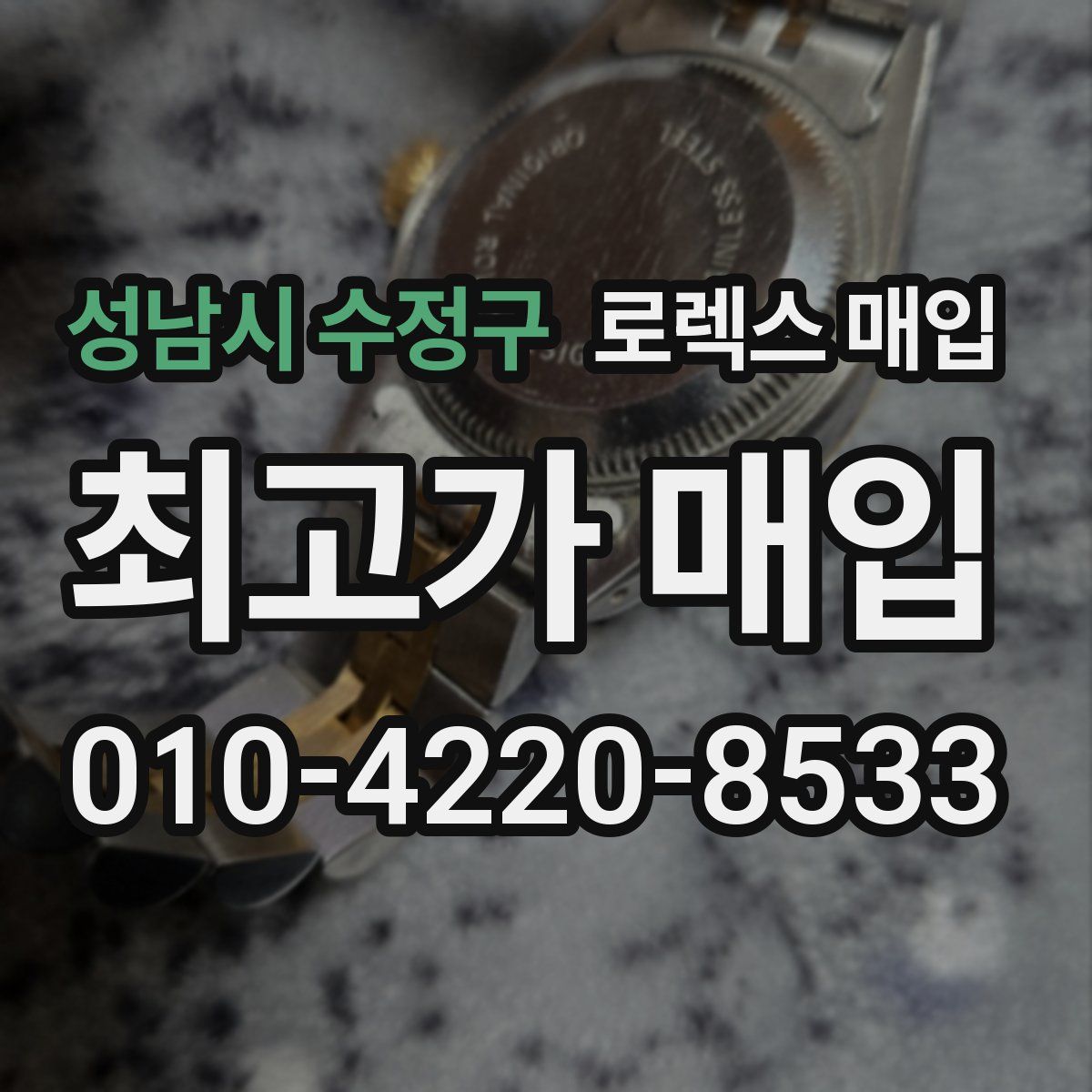 성남시 수정구 로렉스 매입