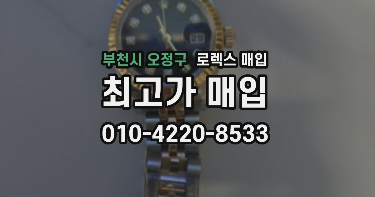 부천시 오정구 로렉스 매입
