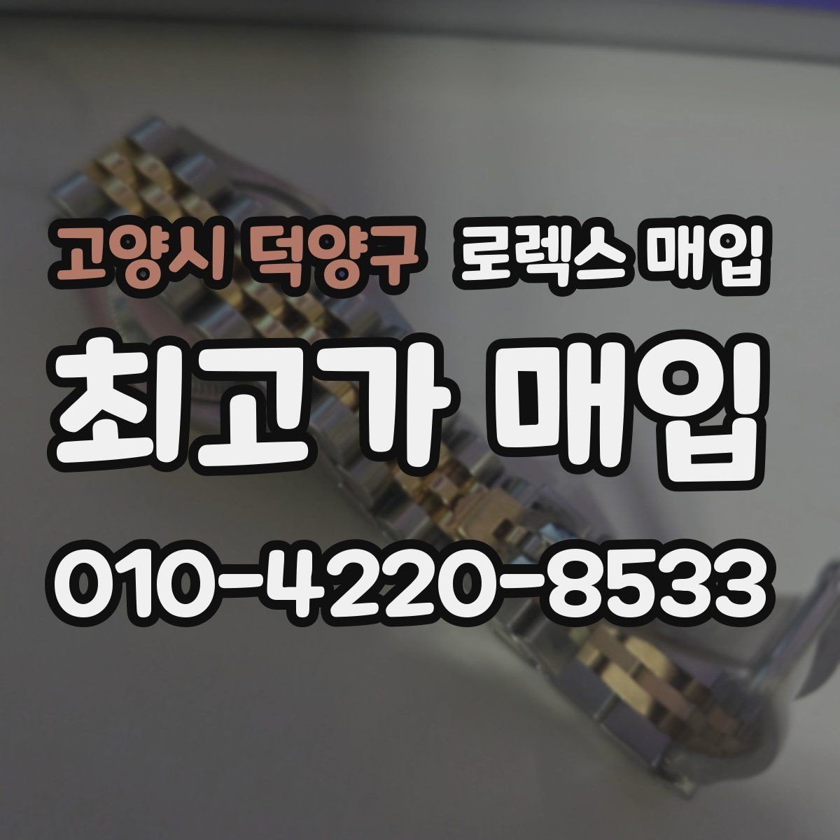 고양시 덕양구 로렉스 매입 금통 모델 견적 산정 포인트