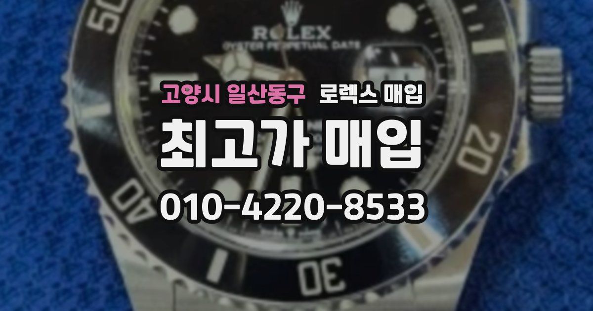 고양시 일산동구 로렉스 매입