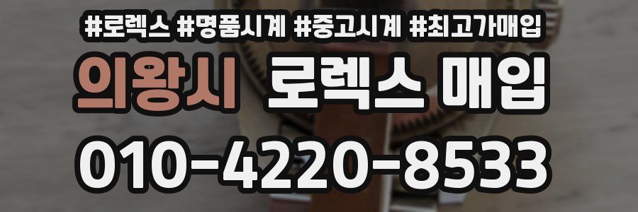 의왕시 로렉스 매입