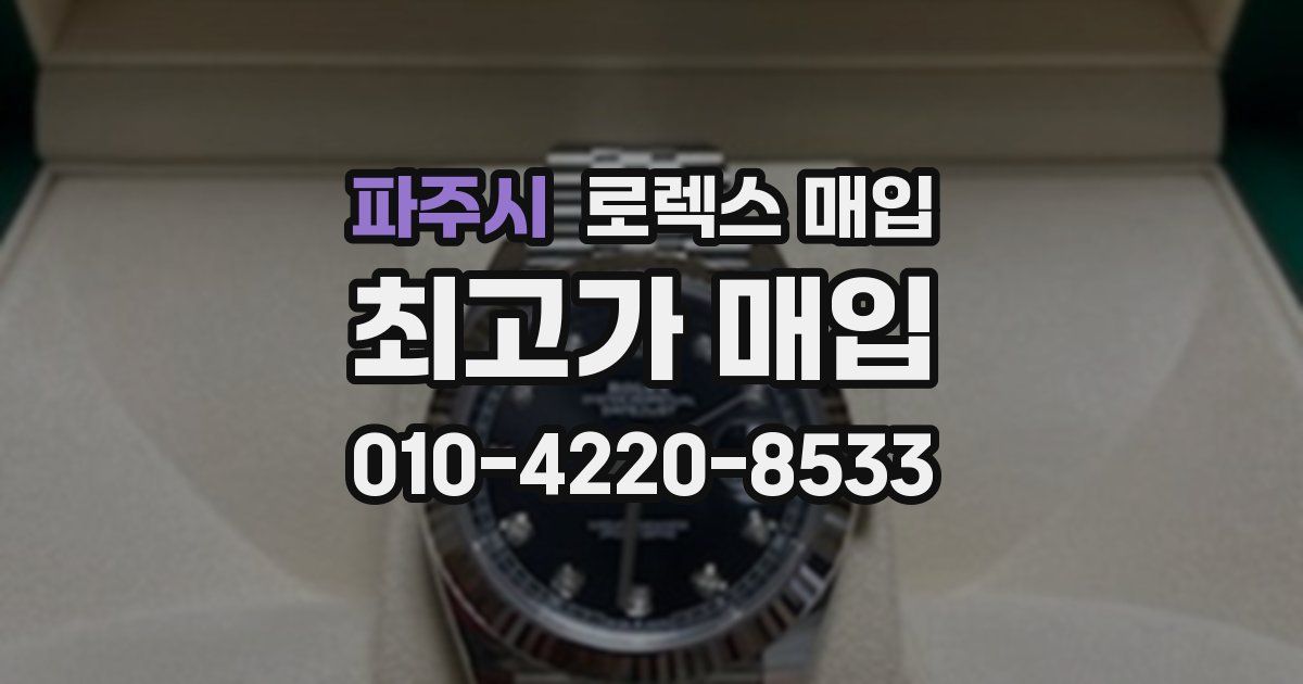 파주시 로렉스 매입