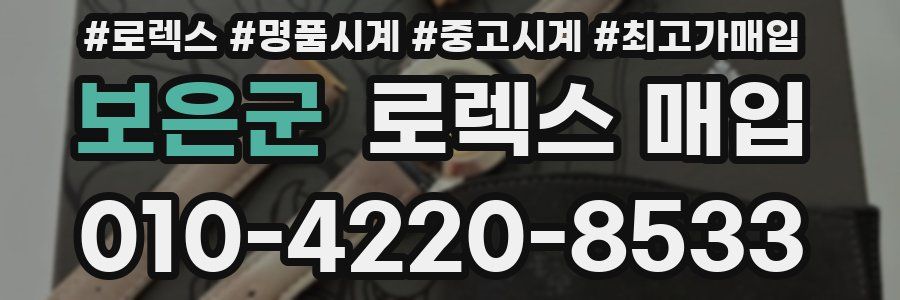 보은군 로렉스 매입