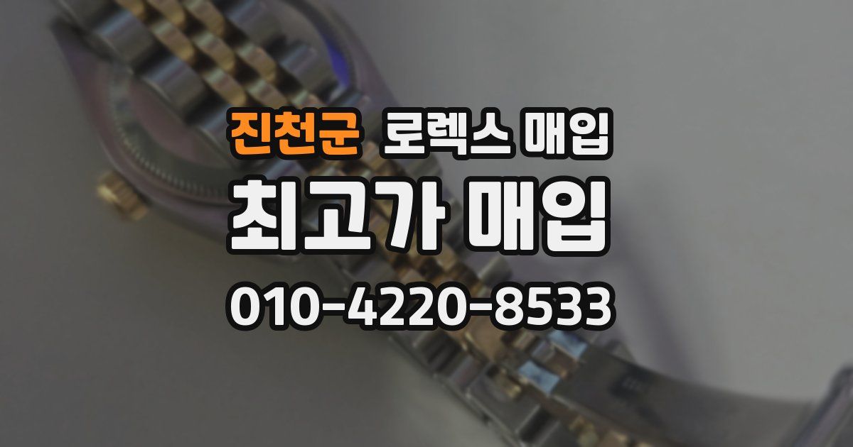 진천군 로렉스 매입