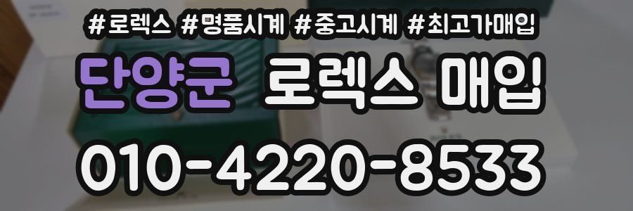 단양군 로렉스 매입