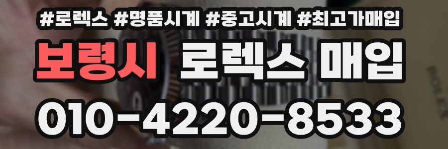 보령시 로렉스 매입