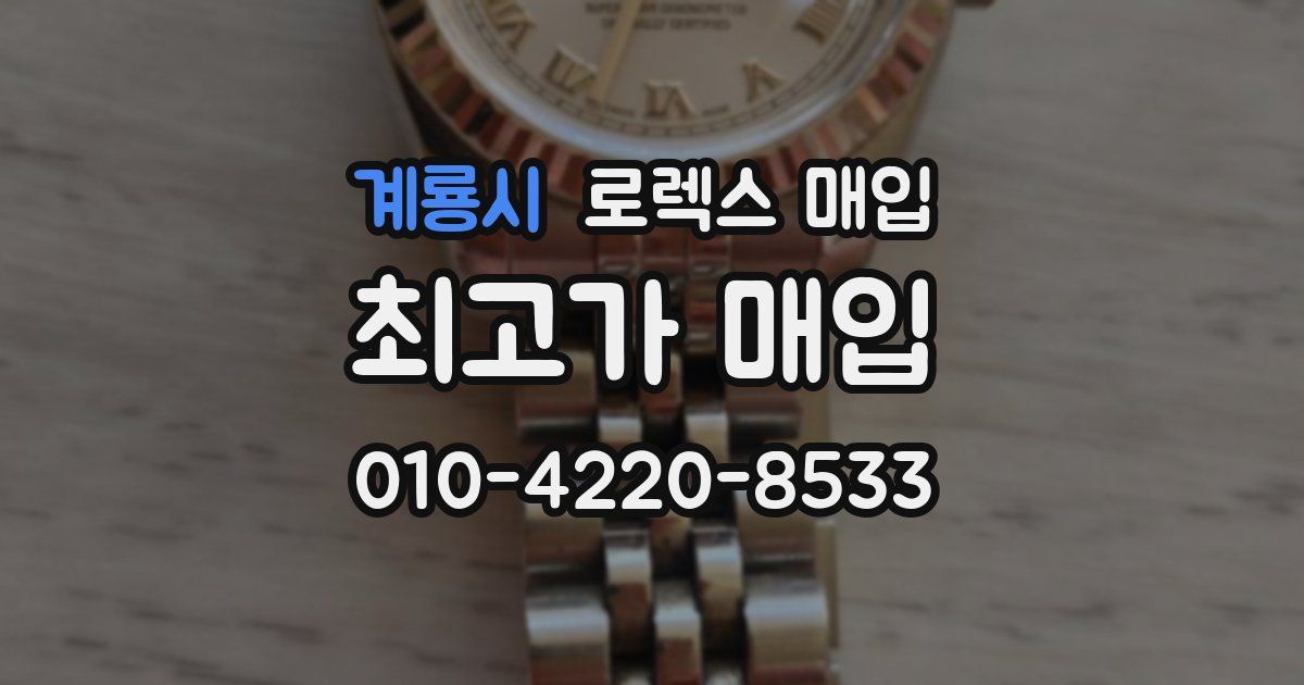 계룡시 로렉스 매입