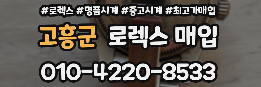 고흥군 로렉스 매입