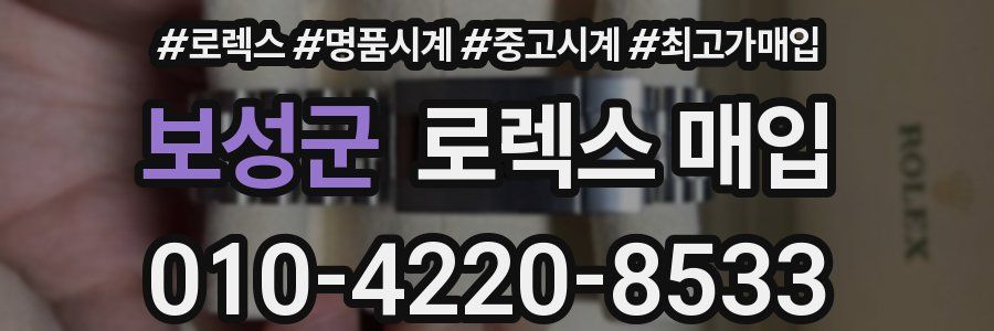 보성군 로렉스 매입