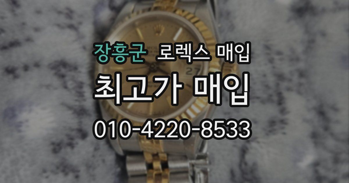 장흥군 로렉스 매입