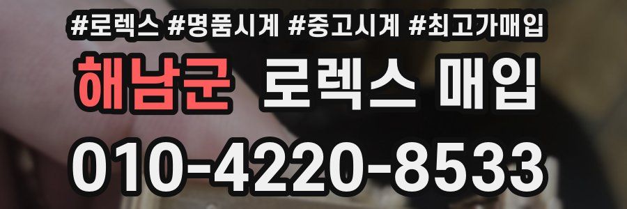 해남군 로렉스 매입