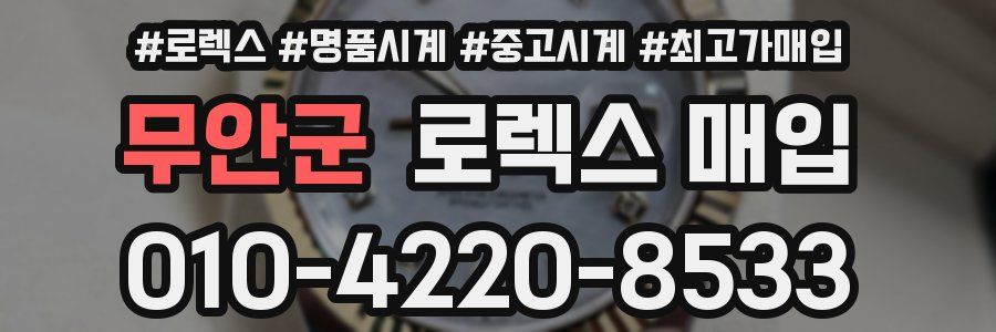 무안군 로렉스 매입